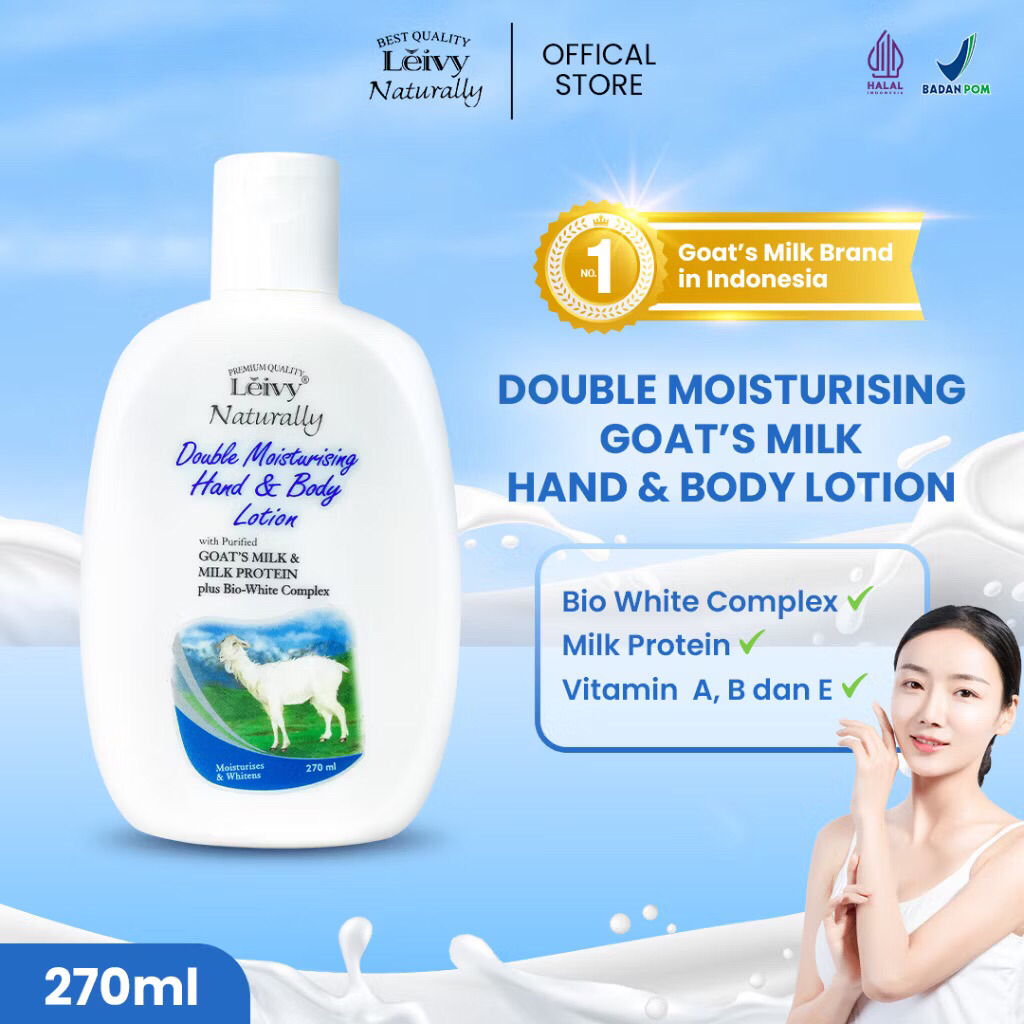 LEIVY HAND BODY LOTION GOATS MILK