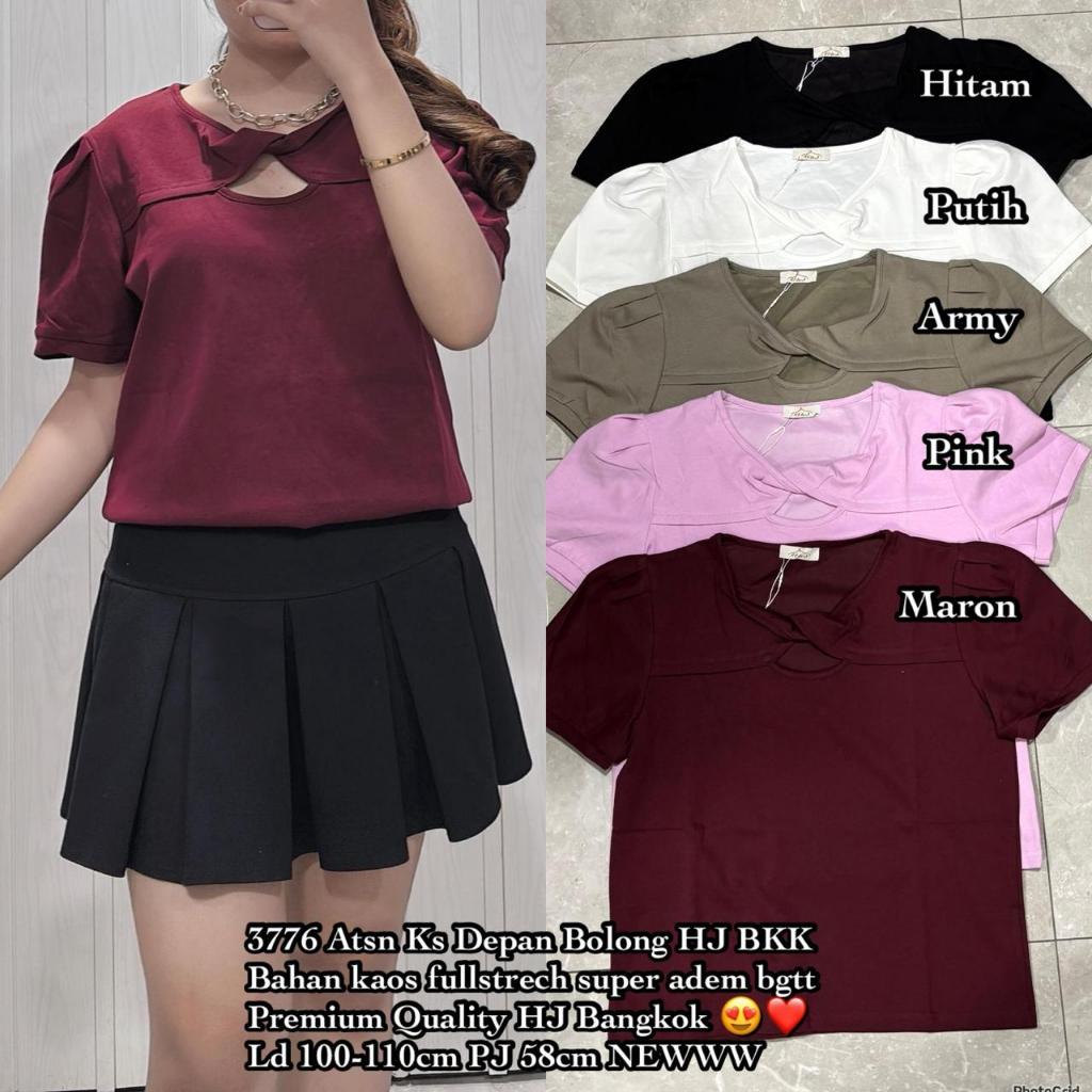 3776 ATASAN KAOS DEPAN BOLONG HJ BKK