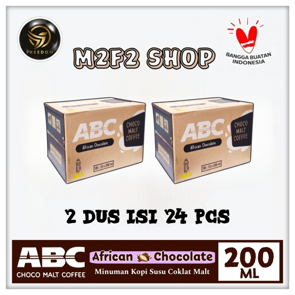 

Kopi ABC African Choco Malt Coffee Botol Pet - 200 ml (Kemasan 2 Karton)