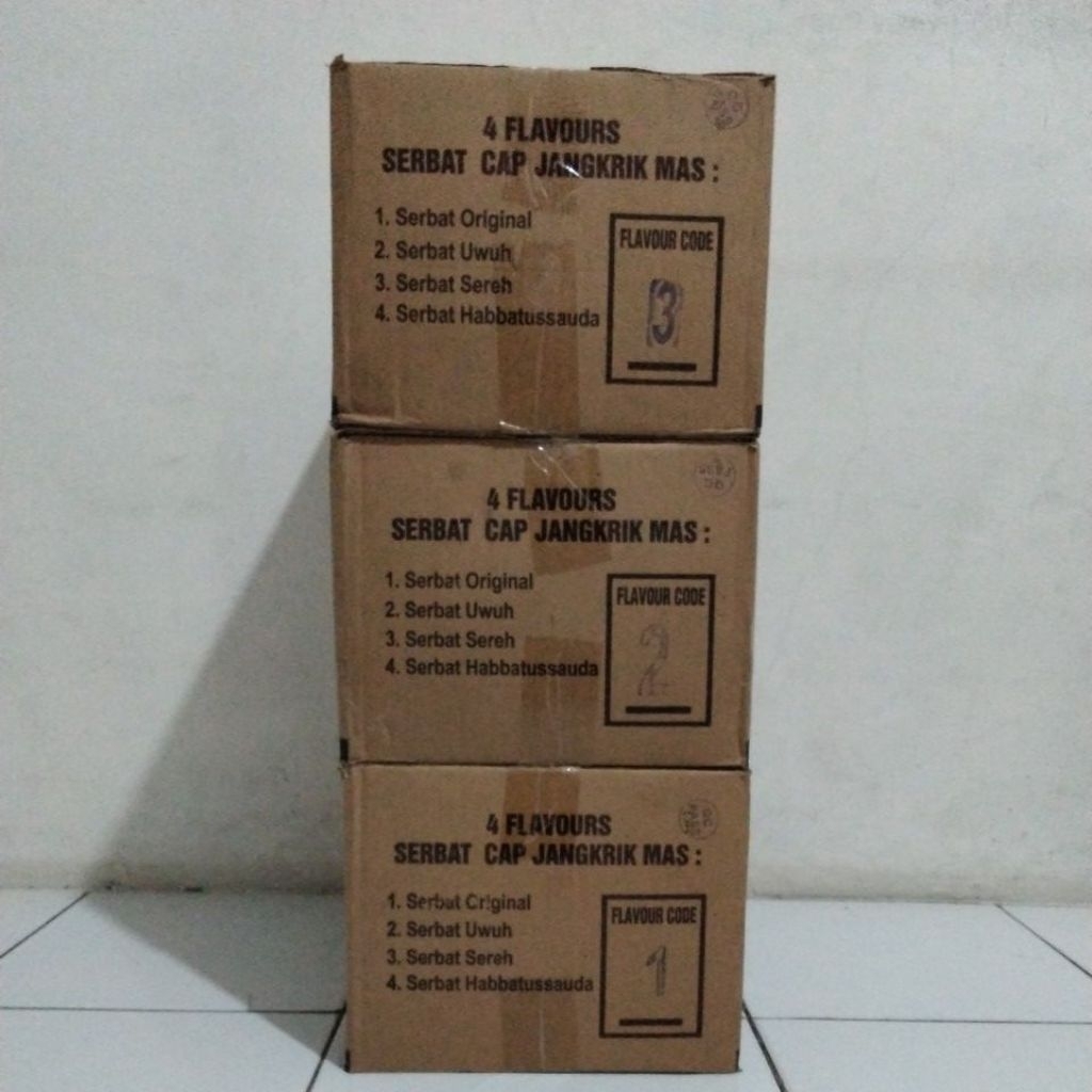 

Grosir - Serbat Jangkrik Mas Jahe - Sereh - Serbat Uwuh - Minuman Herbal - Harga 1 dus is 24 pcs