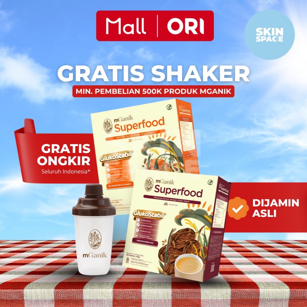 

mGanik SuperFood 1 Box 10 20 Sachet Labu Kurma Glikostabil