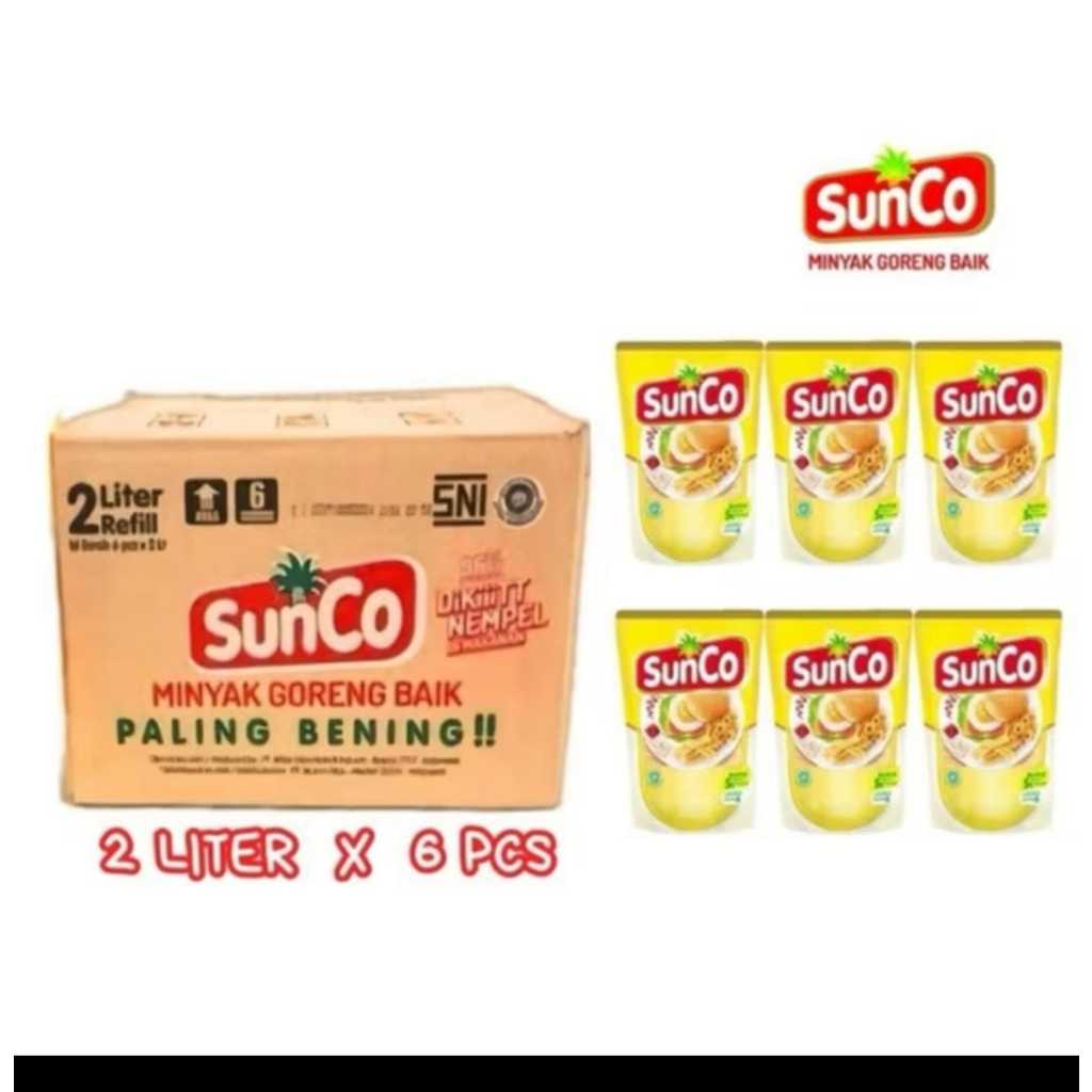 

Minyak goreng sunco 1dus isi 6