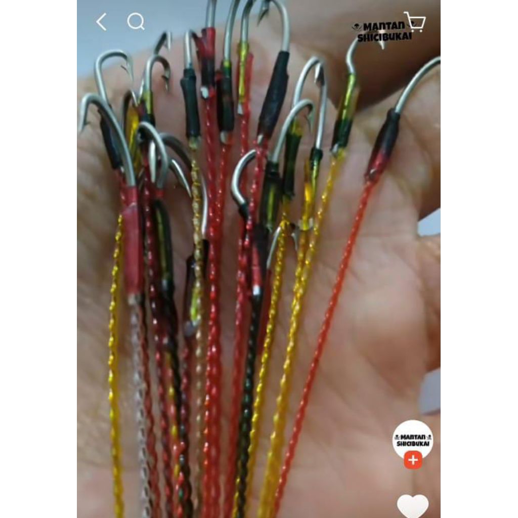 alat kail psncing belut tajam tali senar kuat untuk belut besar dan kecil