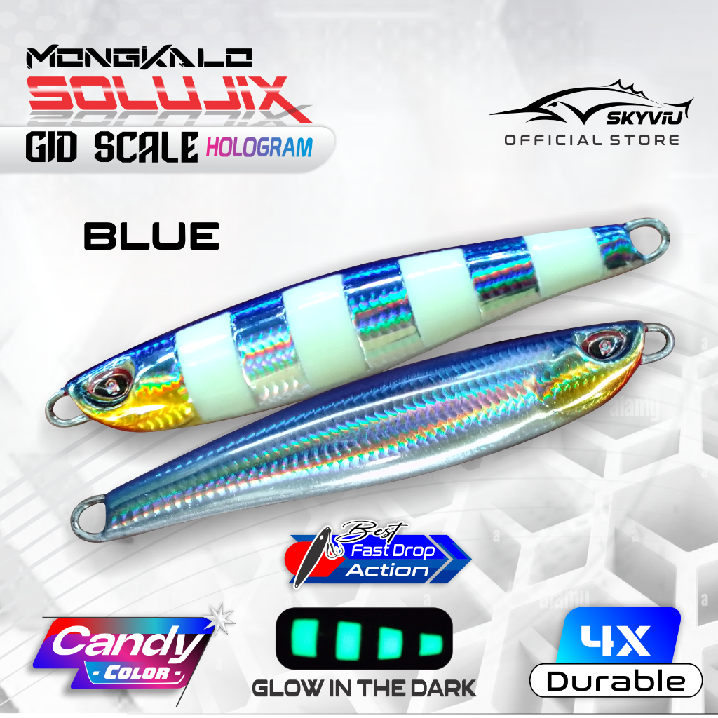 Mongkalo Pelajix Sisik-Kecil GID-Zebra noMotif Candy 60 Biru