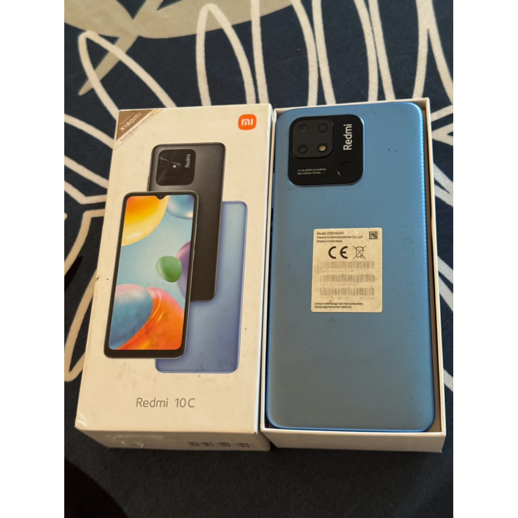 xiaomi redmi 10c ram 4+2 rom 128 nominus normal segel, kelengkapan hp dus aja