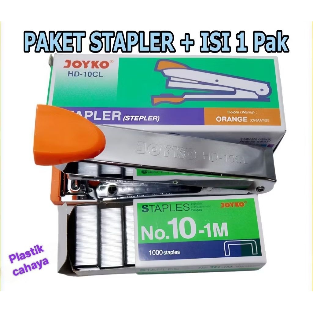 

Staples + isi Staples Stepler Dan isi Stepler Paket Hemat Stapler JOYKO HD 10...