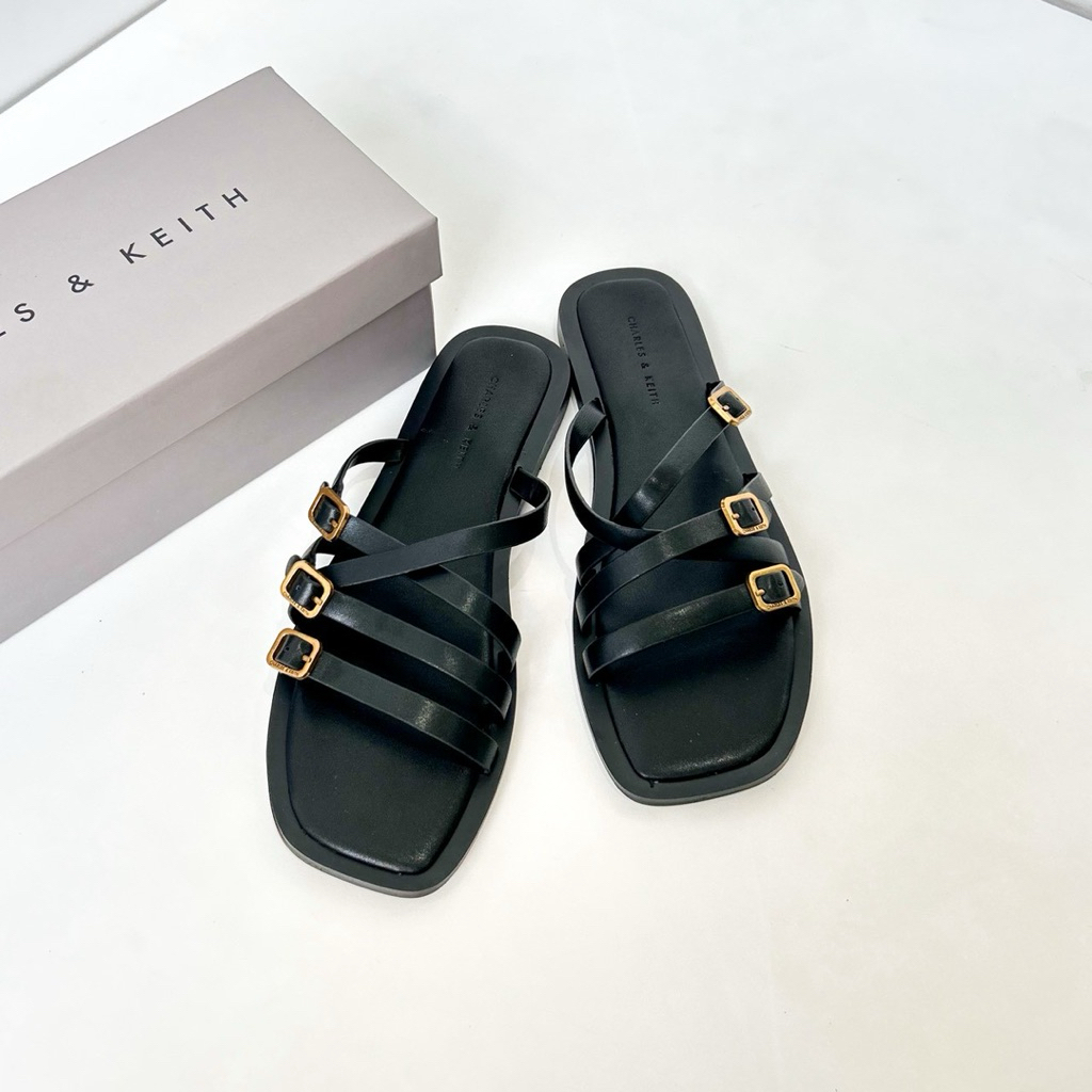 Sandal flat ck hitam