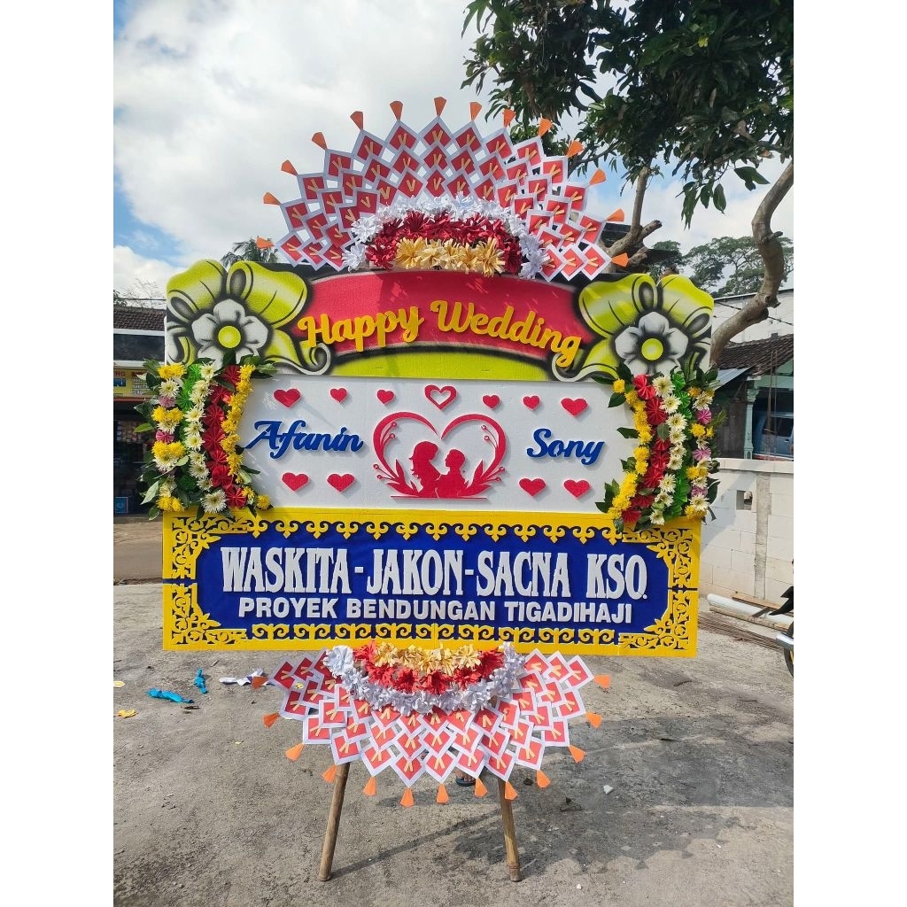 KARANGAN BUNGA SEMARANG KARANGAN BUNGA HAPPY WEDDING KARANGAN BUNGA DUKA CITA BUNGA PAPAN BUNGA PAPA