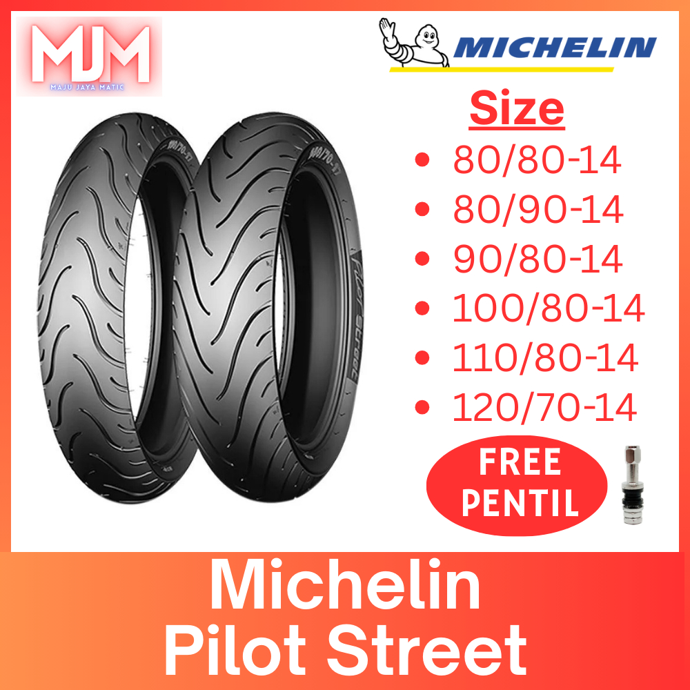 BAN LUAR PILOT STREET MICHELIN MATIC RING 14 80/90-14 90/80-14 100/80-14 110/80-14 120/70-14