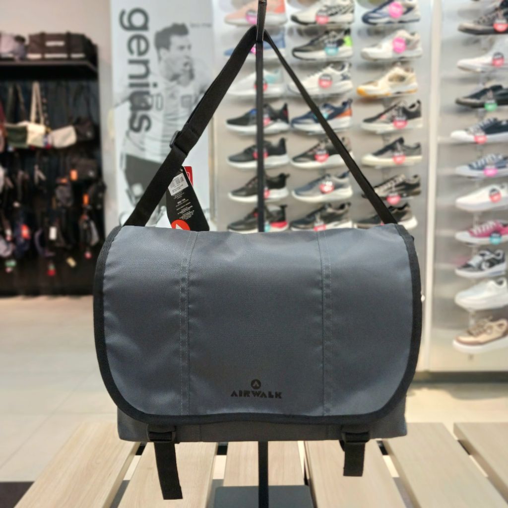 Tas Selempang - AIRWALK Dublin Sling Bag Abu Abu [AIWSB250301G] - Original