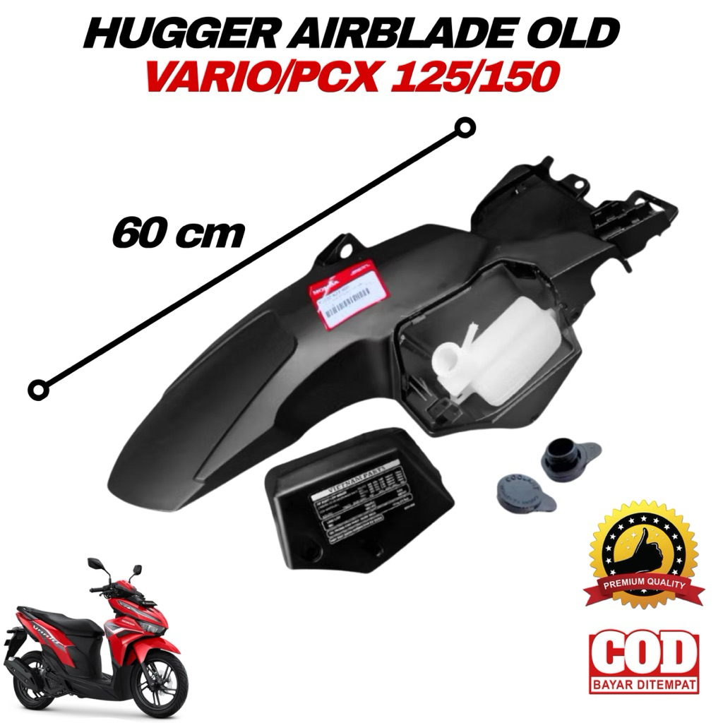 TERMURAH Hugger Airblade Vietnam Vario 125 150 Model Panjang Tipe Old Spakbor Kolong Hugger Airblade