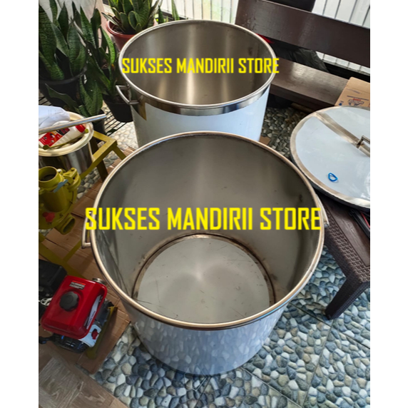 Tangki/Dandang Bahan Stainless Steel 304 - Dandang Perebusan Diameter 35cm