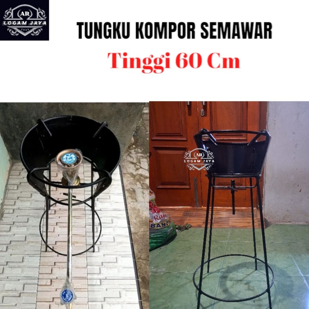 Tungku Kompor Semawar/Tatakan Kompor Tinggi 60 cm/Tungku Kompor Semawar Nasgor