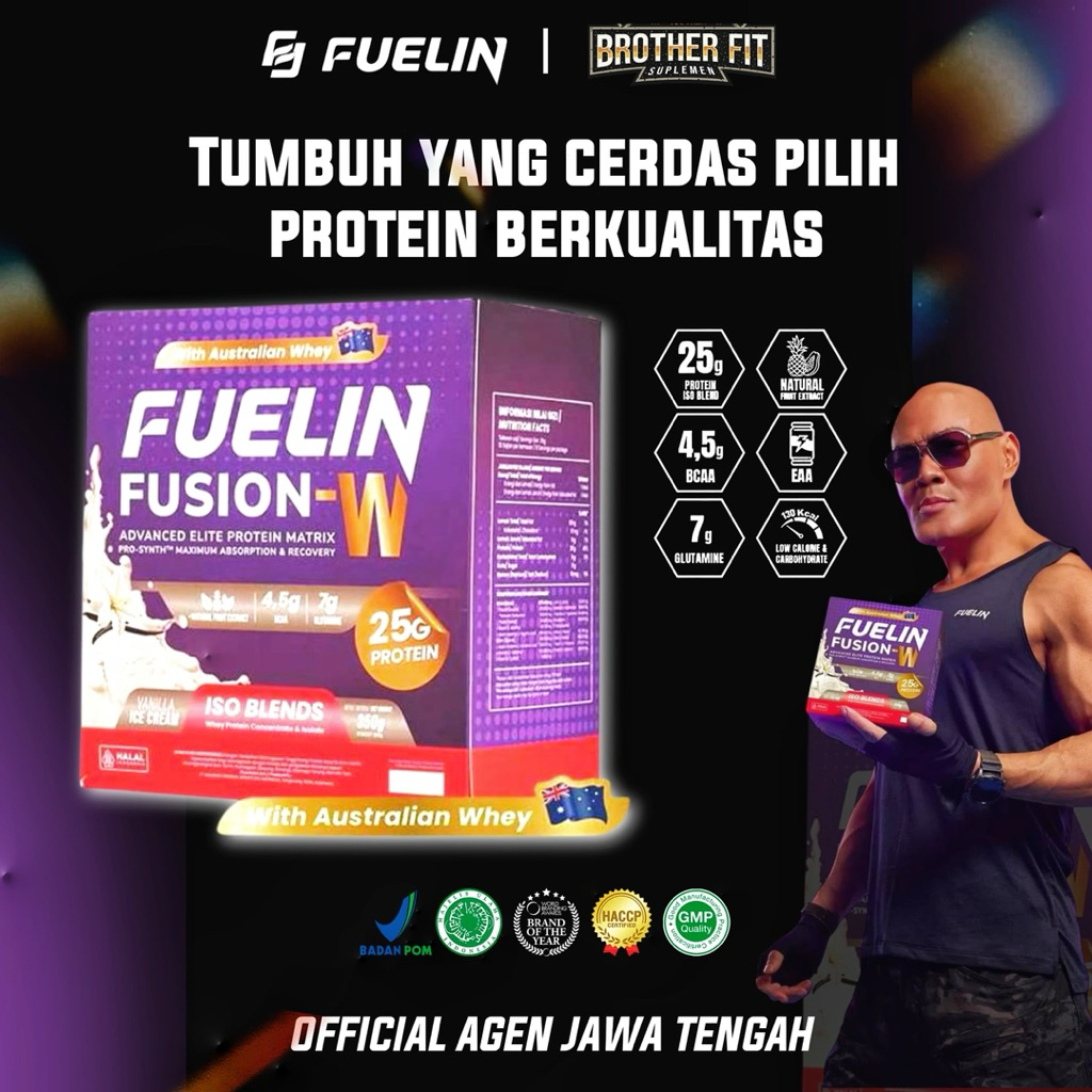 Fuelin Fusion W Iso Blend (Whey protein dan Isolate) Suplement Fitness Suplemen Gym Susu Protein Pro