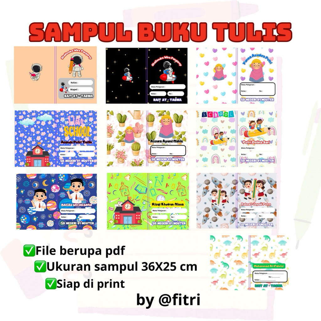 

Sampul Buku Tulis Polos dan Custom