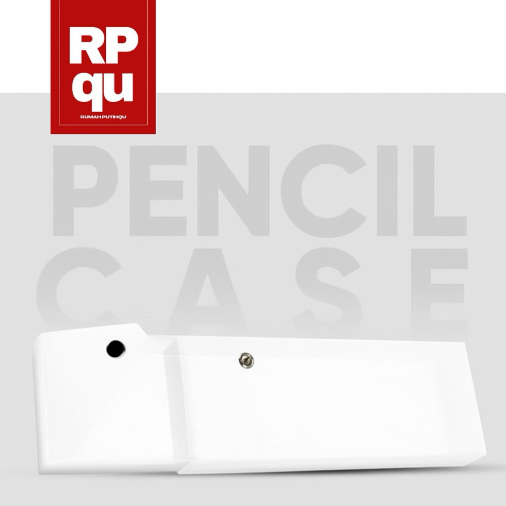 

Kotak Pinsil Putih Transparan - RPQU