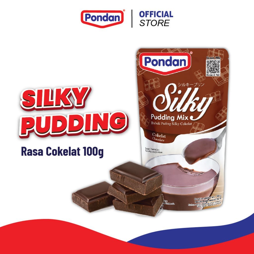 

[oddsolshop] pekanbaru/Pondan Silky Pudding Mix Chocolate 100GR Premix Puding Rasa Cokelat