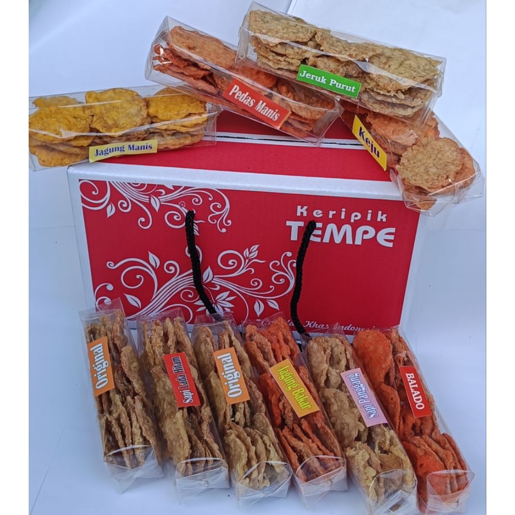 

[PAKET HEMAT Isi 10 Pcs] Keripik Tempe | Oleh-Oleh Khas Malang