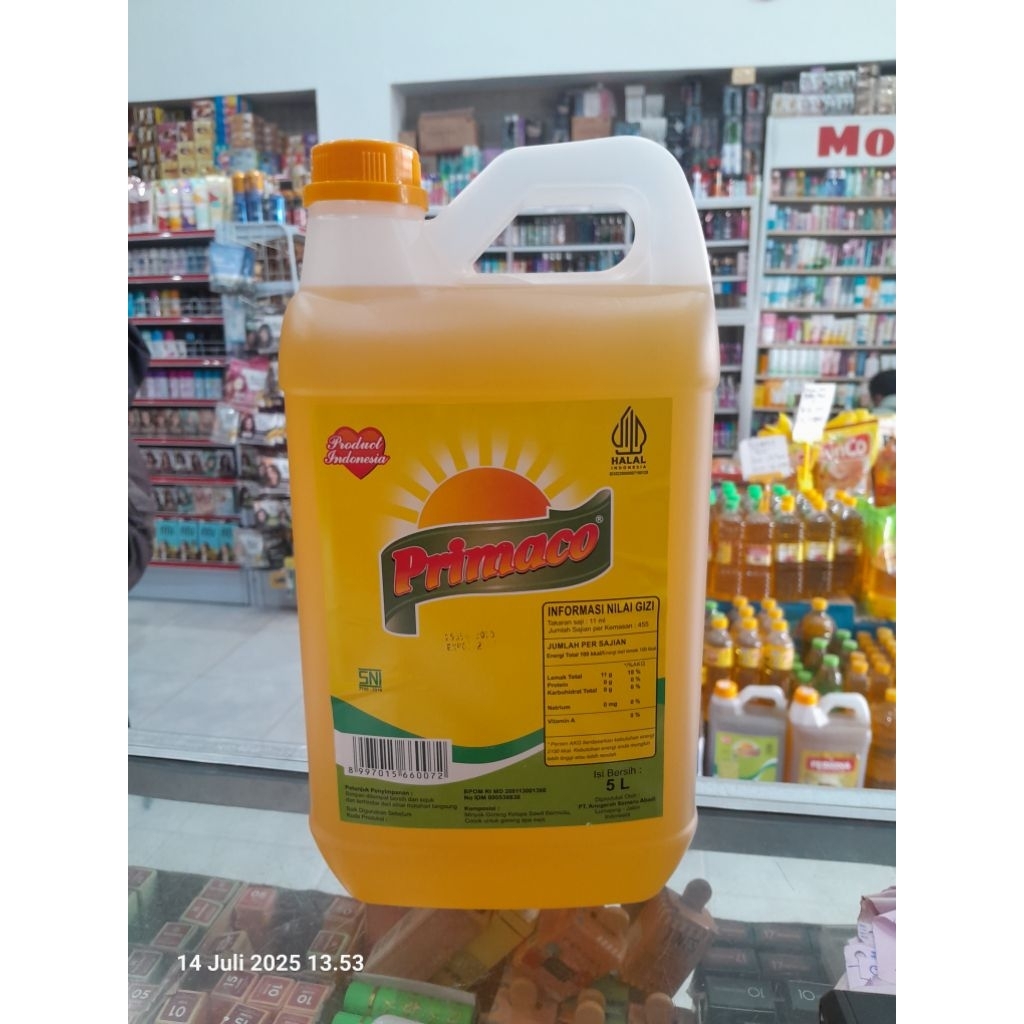 

Minyak Goreng Primaco 5L 1 Karton