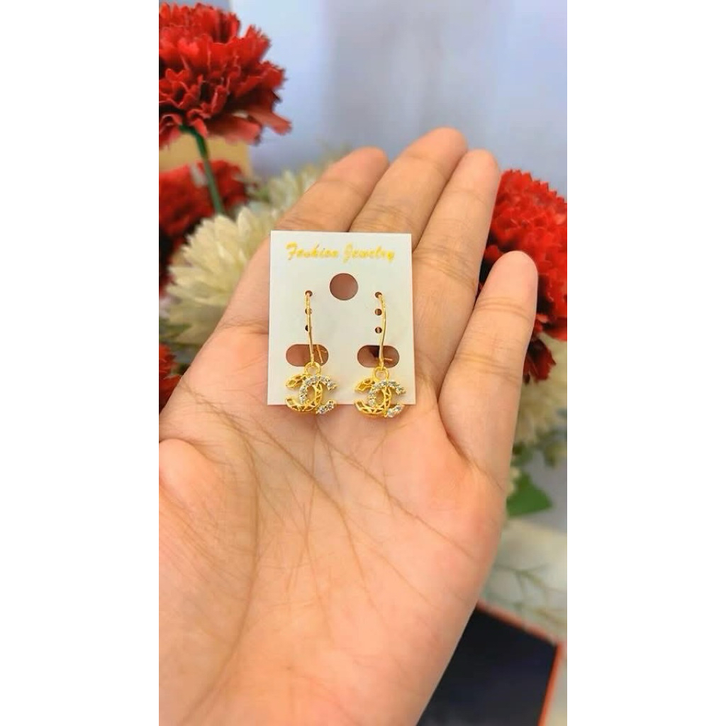 Ayrahaccesories anting cantik model emas