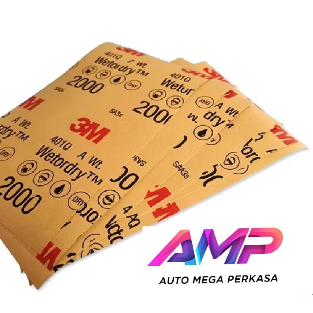 3M 401Q KERTAS AMPLAS KERTAS LEMBARAN LEMBARAN WOOD SHEET P1000 P1500 P2000 P2500 ORIGINAL