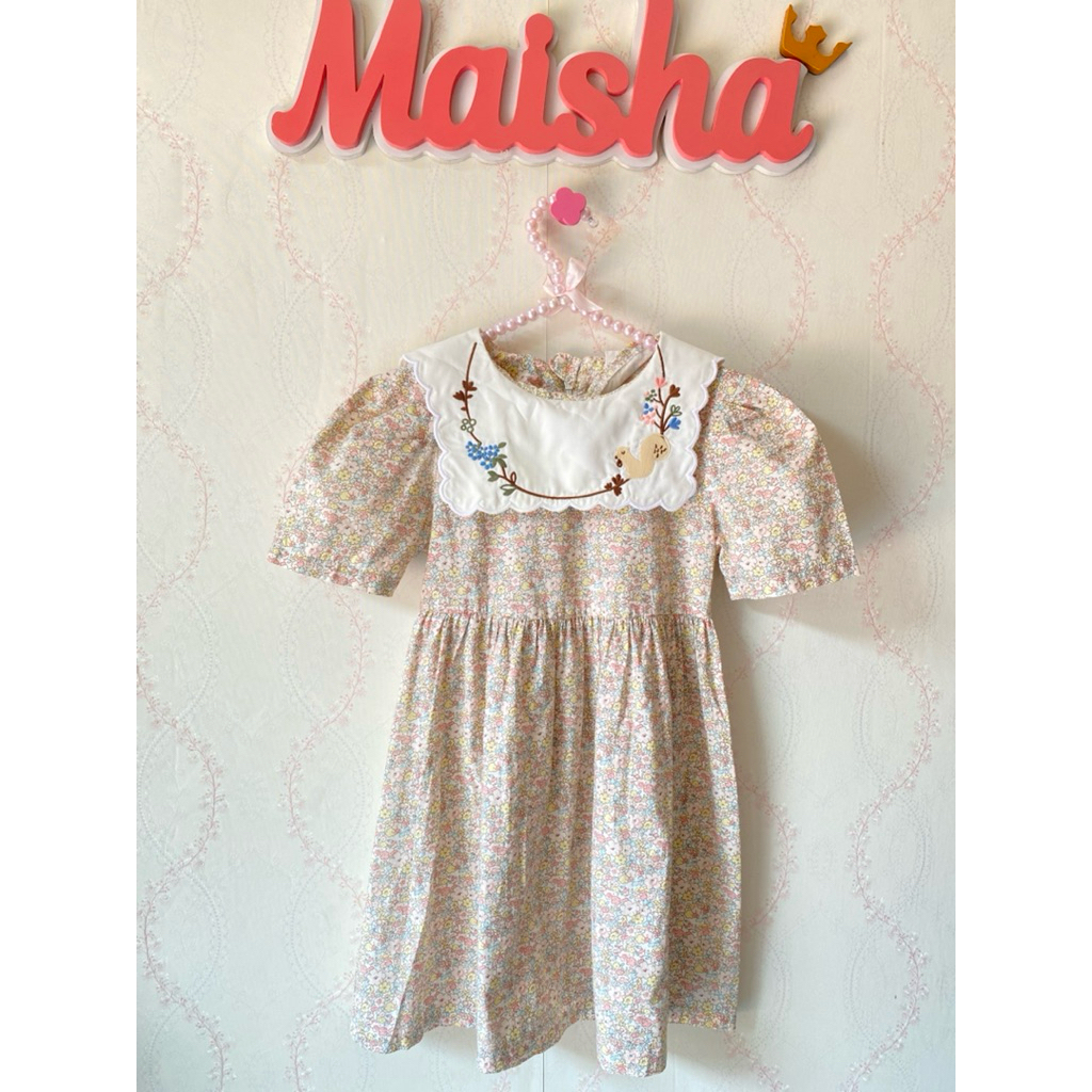 DRESS FLORAL CHEEK ANAK / DRESS SAILOR