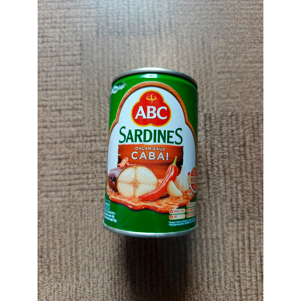 

ABC Sardines tomat dan cabai 425gr / 155gr sardines with tausi Tama - Store
