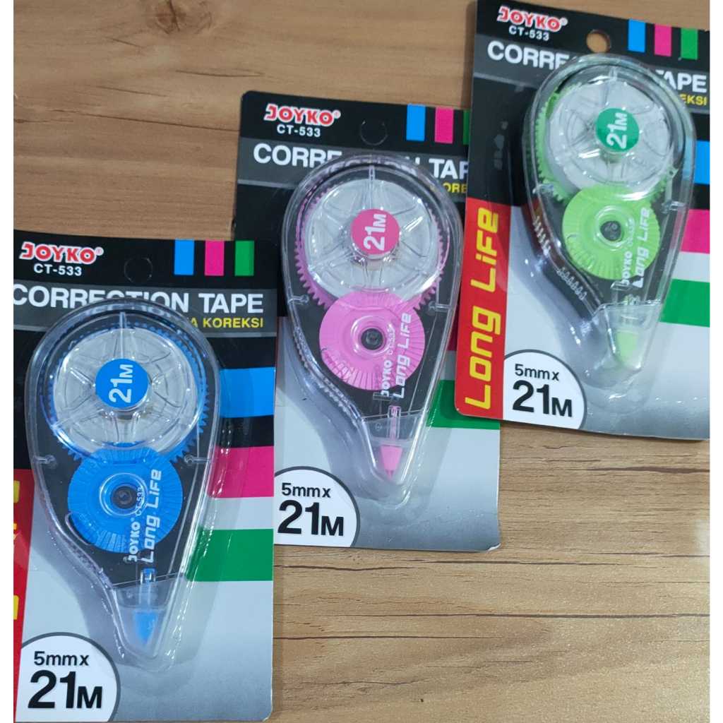 

Correction tape roll/stipo kertas/tip-ex kertas JOYKO CT-533 21 MM