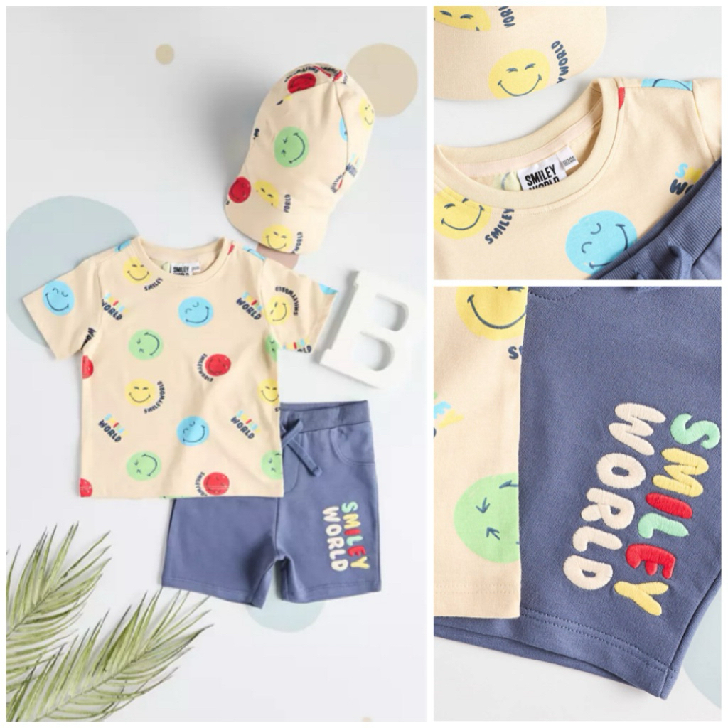 MAX SALE, 3 Piece Smiley World