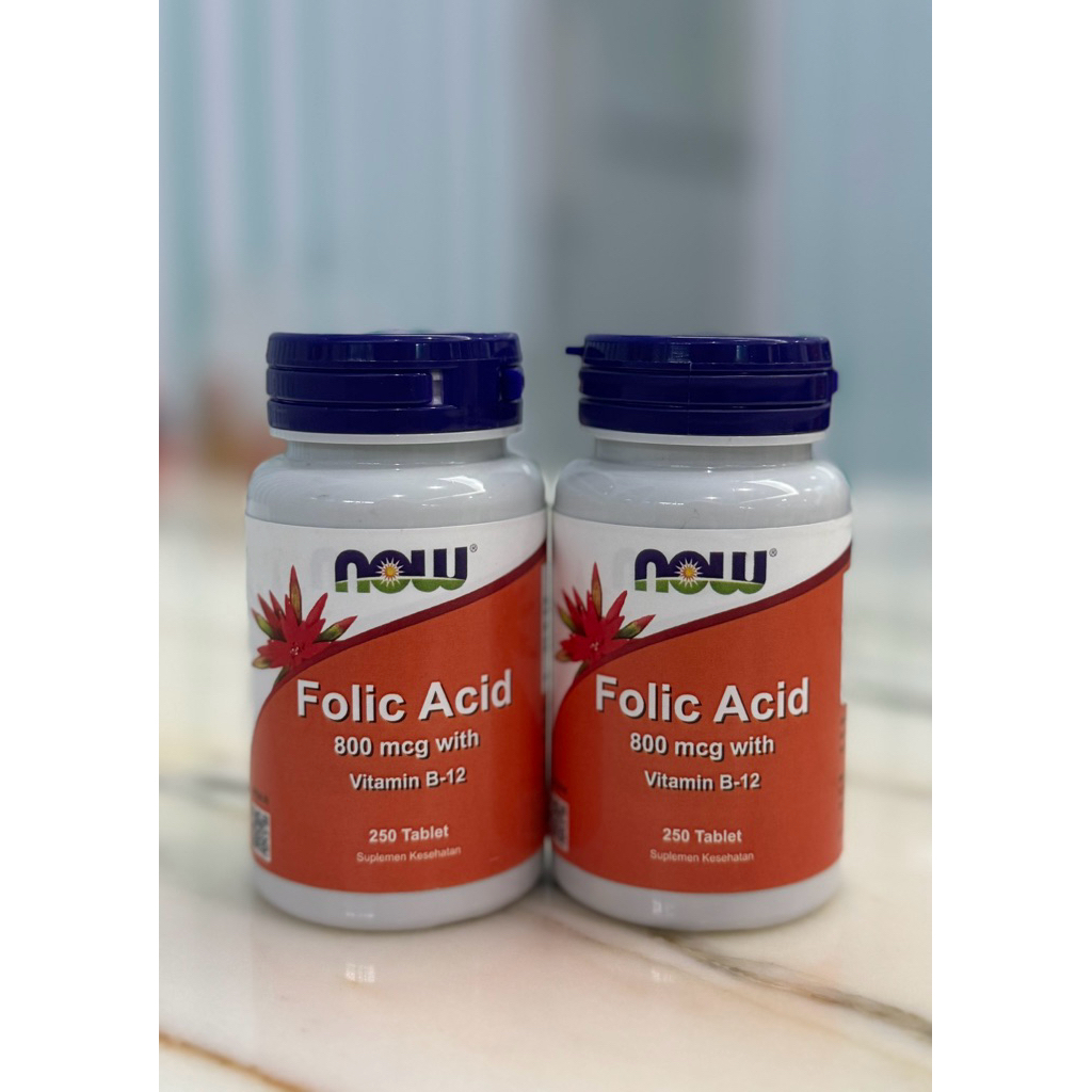 NOW Folid Acid 800 mcg with vitamin B-12