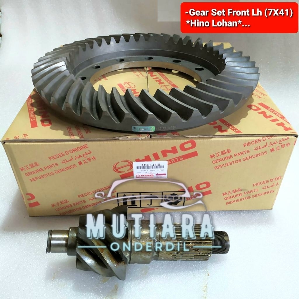GEAR SET GIGI GARDAN DEPAN LH HINO LOHAN 7x41 34T