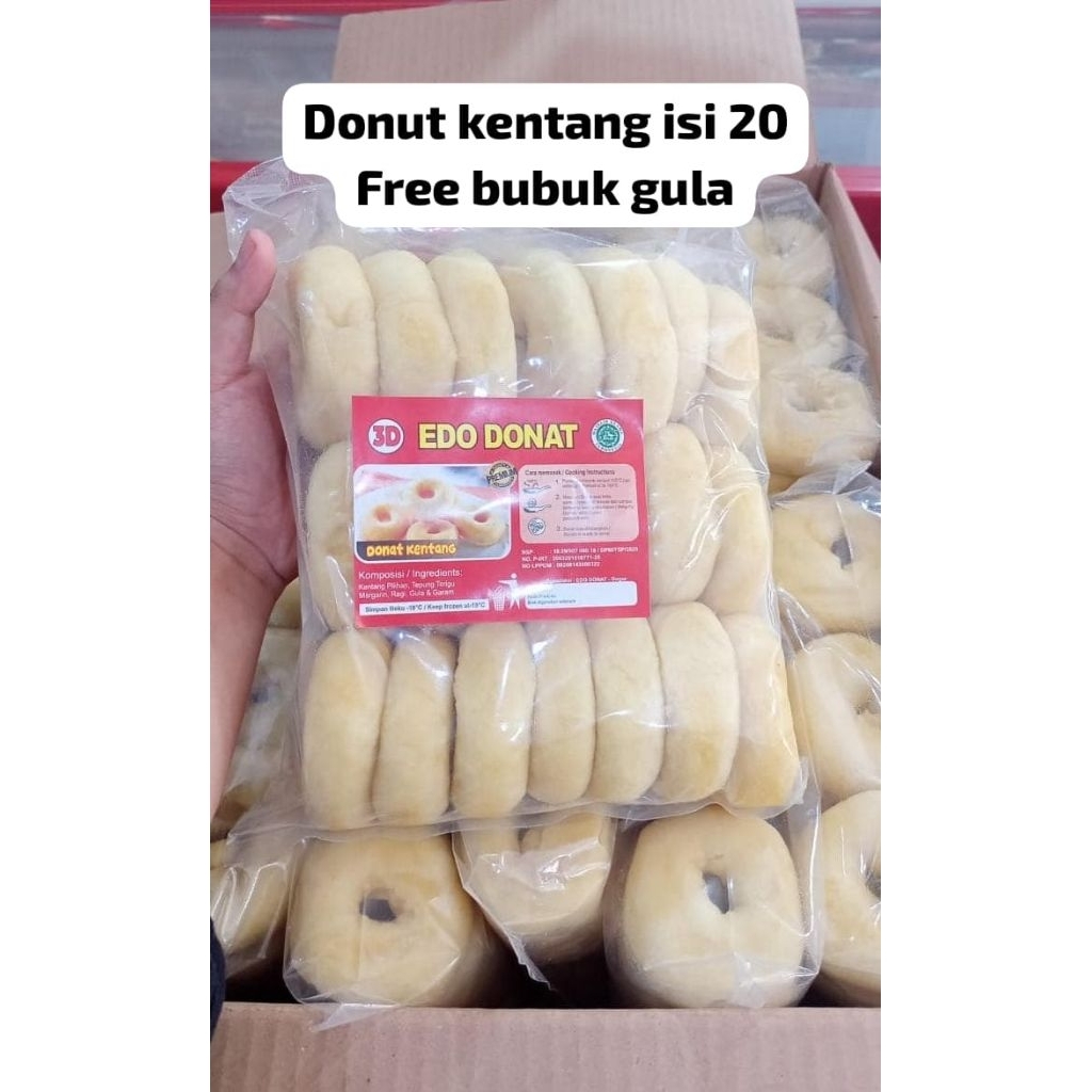 

Donat Kentang Isi 20 Free Bubuk Gula