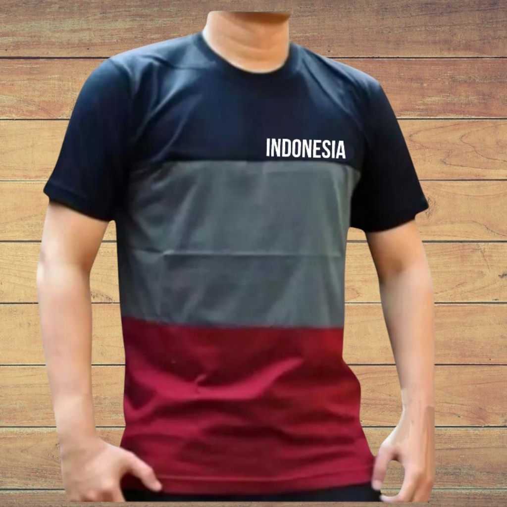 Kaos Warna Kombinasi / Kaos Pria / Kaos