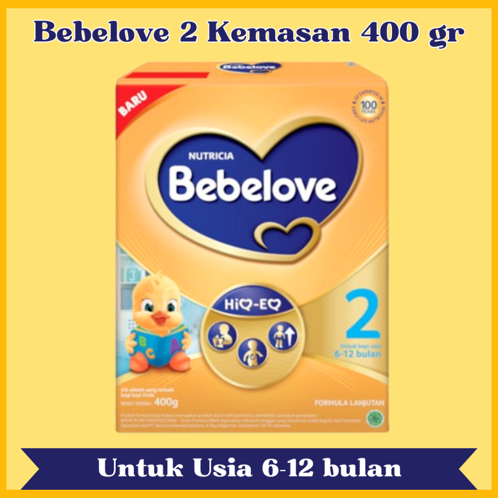 Bebelove 2 Kemasan 400 gr - Untuk Usia 6 Sampai 12 Bulan - Susu Formula
