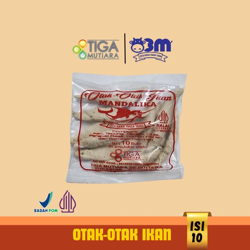 

Otak-otak ikan Isi 10 Tiga Mutiara