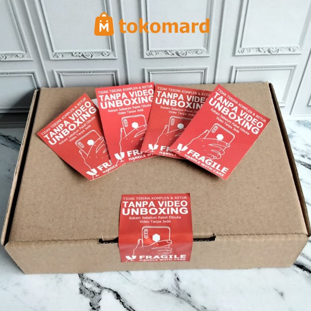 

Sticker Video Unboxing, Stiker Fragile, Sticker Pecah Belah, Stiker Makanan Sudah Dipotong