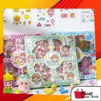 

Sticker Waterproof Stiker Momo, Cinnamon Roll, Kuromi Besar Dapat Box Isi 100 Lembar