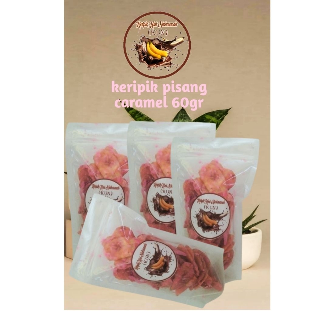 

keripik pisang coklat lumer strawberry 60gr