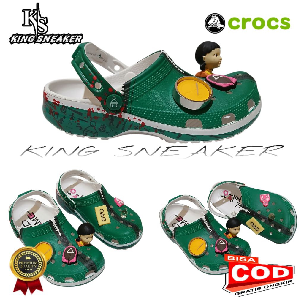SANDAL CROCS SQUID GAME / SANDAL CROCS SQUID GAME UNISEX / SANDAL CROCS CHARAKTER / SANDAL CLASSIC /