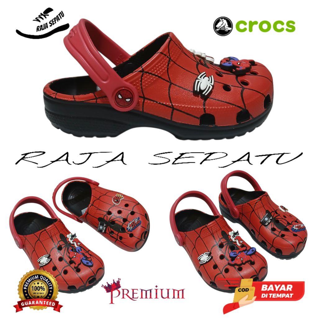 SANDAL CROCS CLASSIC SPIDERMAN/SANDAL CROCS SPIDERMAN/SANDAL CLASSIC CLOG/SANDAL CROCS/SANDAL CLASSI