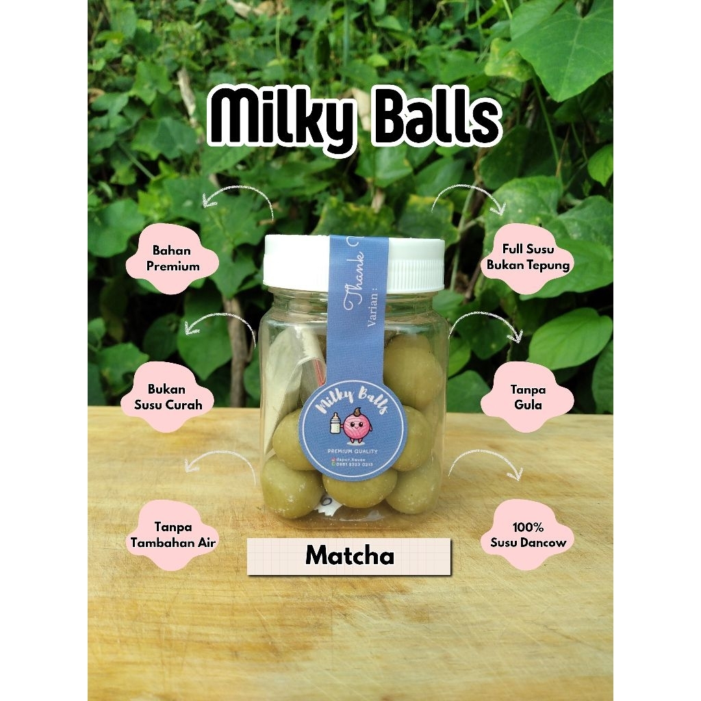 

Milky Balls - Bola Susu Dancow -Bolsu (Matcha)