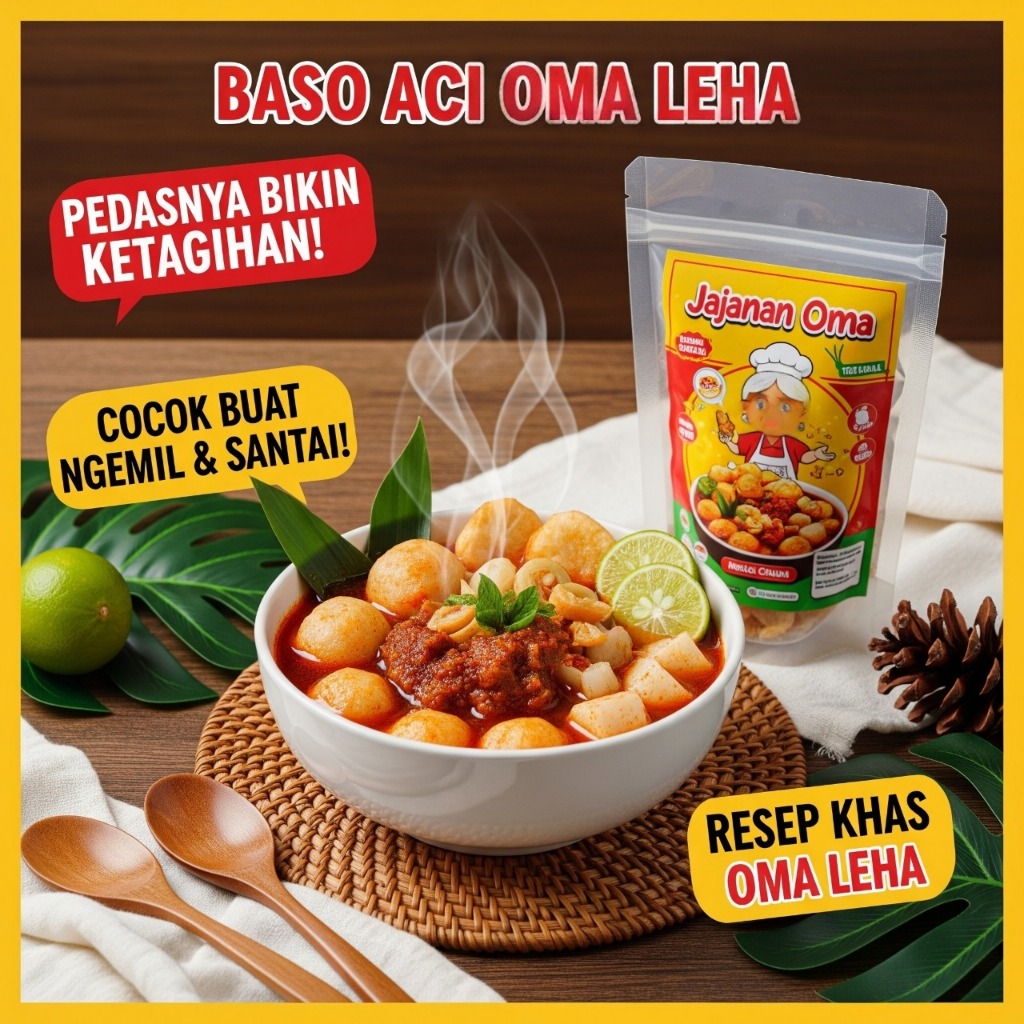 

Baso Aci Instan 12 Bungkus - Porsi Besar Kuah Pedas Nampol Komplit Murah Halal