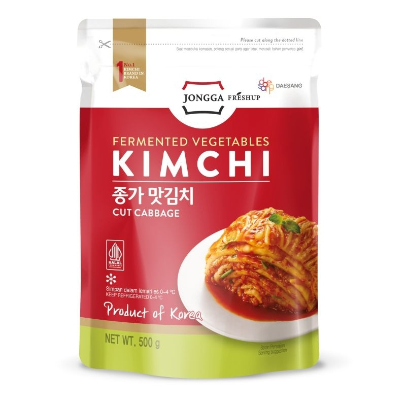 

[oddsolshop] pekanbaru/Daesang Jongga Kimchi Cut Cabbage 500GR Korea Fermented Vegetables Kubis