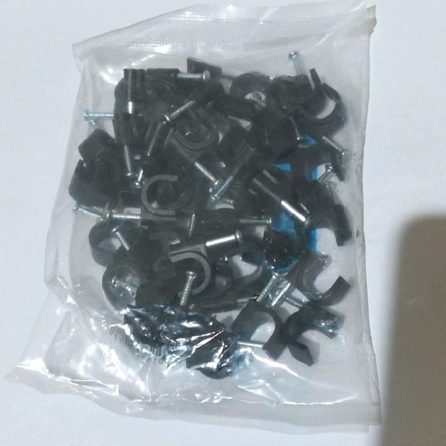 Klem Penjepit Kabel Masko Supra No 12 Klem Paku Dinding Beton Isi 50 Pcs 1 Pack