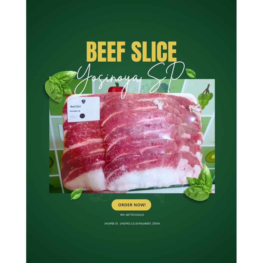 

Beef Slice Shortplat / Yosinoya 500 Gr