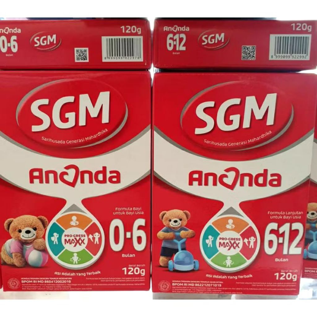 SGM Ananda 120 Gram 0-6 Bulan/6-12 Bulan/Formula Susu Bayi