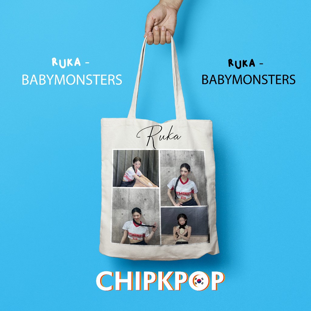 RUKA TOTEBAG [PAKET SET] BABYMONSTERS I BABYMONSTERS MERCH I BABYMONSTERS ALBUM I BABYMONSTERS PC I 