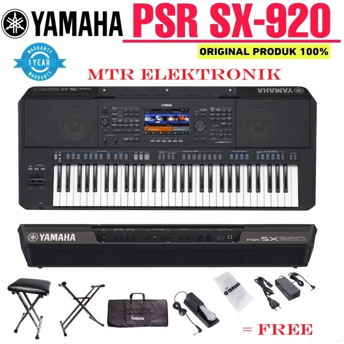 Paket Keyboard Yamaha PSR SX920 SX 920 Garansi Yamaha