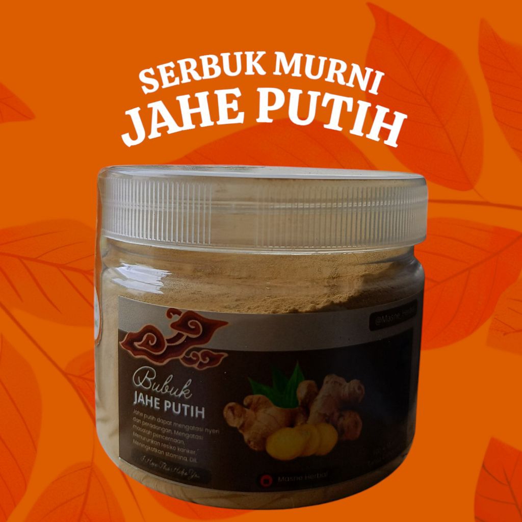 

JAHE PUTIH Serbuk asli 100 % 150 Gram tanpa campuran apapun Original