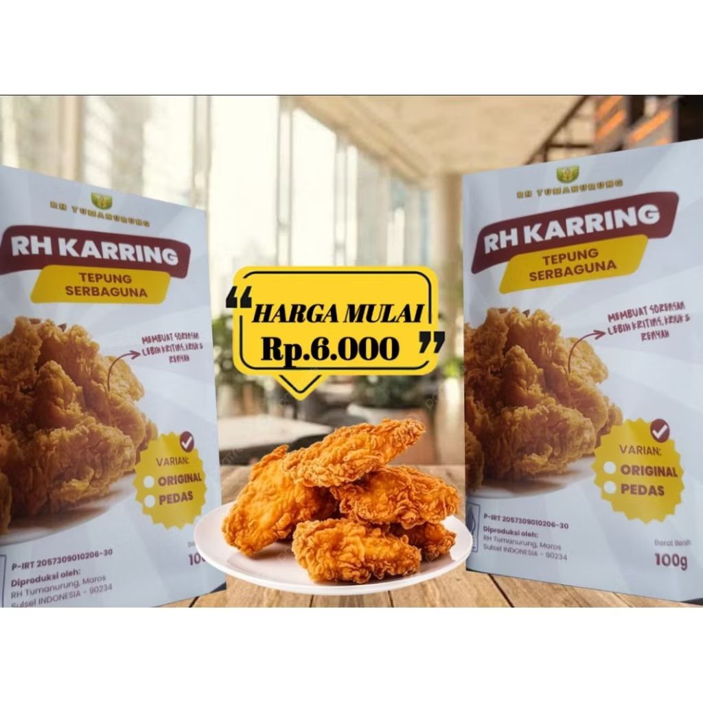 

Tepung Bumbu KREZZ – Serbaguna untuk Ayam Goreng Crispy